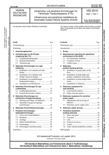 Infrastruktur und periphere Einrichtungen für Fahrerlose Transportsysteme (FTS)