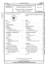 Ladungssicherung auf Straßenfahrzeugen - Qualitätsmanagement-Systeme