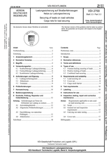 Ladungssicherung auf Straßenfahrzeugen - Netze zur Ladungssicherung
