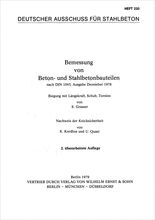 Heft 220: Bemessung von Beton- und Stahlbetonbauteilen nach DIN 1045
