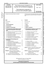 Thermodynamische Stoffwerte von feuchter Luft und Verbrennungsgasen