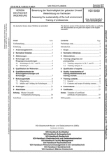 Bewertung der Nachhaltigkeit der gebauten Umwelt - Weiterbildung von Fachleuten