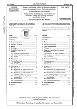 Messen von Asbest in Bau- und Abbruchabfällen sowie daraus gewonnenen Recyclingmaterialien - Probenaufbereitung und Analyse