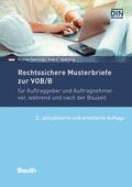 Produktabbildung:Rechtssichere Musterbriefe zur VOB/B