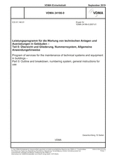 Program of services for the maintenance of technical systems and equipment in buildings - Part 0: Outline and breakdown, numbering system, general instructions for use