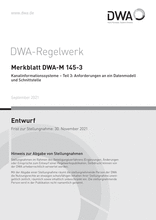 Kanalinformationssysteme - Teil 3: Anforderungen an ein Datenmodell und Schnittstelle