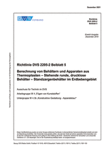 Calculation of tanks and apparatus made of thermoplastics - Vertical, round nonpressurised tanks - Tanks with supporting frames in earthquake zones