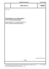 Energy efficiency of refrigerating plants - Part 9: Sorption refrigerating plants