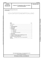 Umgang mit Flüssigerdgas (LNG) als Kraftstoff in der Binnenschifffahrt