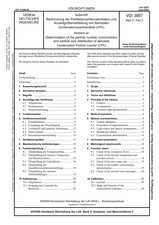 Außenluft - Bestimmung der Partikelanzahlkonzentration und Anzahlgrößenverteilung von Aerosolen - Kondensationspartikelzähler (CPC)