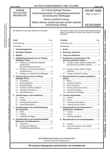 Zur Prüfung befähigte Personen - Sicherheitsschränke, Druckgasflaschenschränke und technische Entlüftungen
