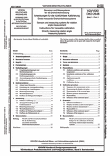 Sensoren und Messsysteme für die Drehwinkelmessung - Anweisungen für die rückführbare Kalibrierung - Direkt messende Drehwinkelmesssysteme