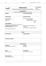 Exemplarische Prüfanweisung für Dickenmessungen mit dem Impakt-Echo-Verfahren an plattenförmigen Betonbauteilen im Dickenbereich 10 cm bis 80 cm - Anhang 2: Prüfprotokoll - Dickenmessungen mit Impakt-Echo an Beton