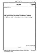 Job target definitions for flat glass processing and finishing