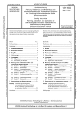 Qualitätssicherung - Planung, Validierung und Anwendung von selbstentwickelten oder modifizierten Verfahren zur Ermittlung luftverunreinigender Stoffe - Emissionsverfahren