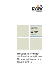 Hinweise zu Methoden der Parasitenanalytik von Cryptosporidium sp. und Giardia lamblia