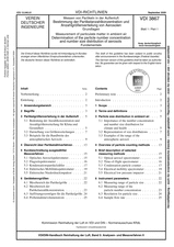 Messen von Partikeln in der Außenluft - Bestimmung der Partikelanzahlkonzentration und Anzahlgrößenverteilung von Aerosolen - Grundlagen