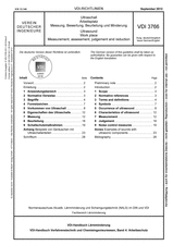 Ultraschall - Arbeitsplatz - Messung, Bewertung, Beurteilung und Minderung