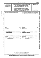 Führungssäulen mit Einführungsschräge für Stanzerei-Großwerkzeuge - Ergänzung zu DIN 9833 und ISO 9182-3