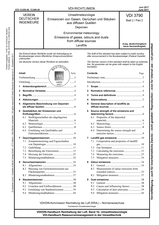 Umweltmeteorologie - Emissionen von Gasen, Gerüchen und Stäuben aus diffusen Quellen - Deponien