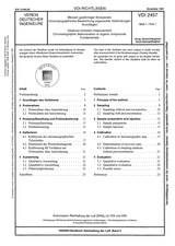 Messen gasförmiger Emissionen - Chromatographische Bestimmung organischer Verbindungen - Grundlagen