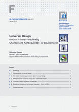 Universal Design - Simple, safe, sustainable - Opportunities and implications for building components
