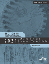 ASME Boiler and Pressure Vessel Code - Section III: Rules for Construction of Nuclear Facility Components - Appendices