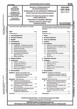 Sensoren und Messsysteme für die Drehwinkelmessung - Anweisungen für die rückführbare Kalibrierung - Indirekt messende Drehwinkelmesssysteme