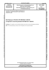 Berechnung der Jahresarbeitszahl von Wärmepumpenanlagen - Elektrowärmepumpen zur Raumheizung und Trinkwassererwärmung - Berichtigung zur Richtlinie VDI 4650 Blatt 1:2024-02