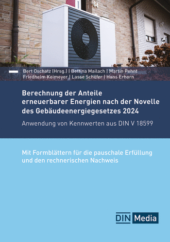 Produktabbildung:Berechnung der Anteile erneuerbarer Energien nach der Novelle des Gebäudeenergiegesetzes 2024