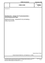 Blasting technology – Equipment for dry-ice-blasting – Safety requirements