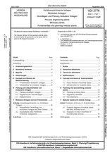 Process engineering plants - Modular plants - Fundamentals and planning modular plants