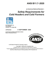 Safety Requirements for Cold Headers and Cold Formers
