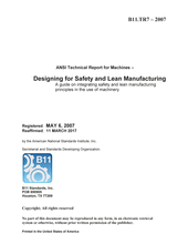 Designing for Safety and Lean Manufacturing - A guide on integrating safety and lean manufacturing principles in the use of machinery