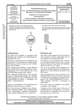 Prüfmittelüberwachung - Prüf- und Kalibrieranweisung für elektronische digitale Messuhren und inkrementale Messtaster