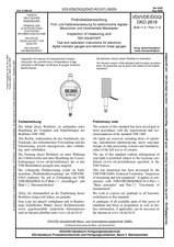 Prüfmittelüberwachung - Prüf- und Kalibrieranweisung für elektronische digitale Messuhren und inkrementale Messtaster