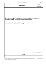 Product Category Rules for Life Cycle Assessments and Environmental Product Declarations of Water Electrolysers for Hydrogen Production