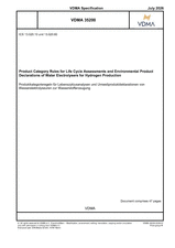 Product Category Rules for Life Cycle Assessments and Environmental Product Declarations of Water Electrolysers for Hydrogen Production