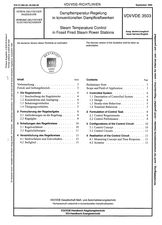 Dampftemperatur-Regelung in konventionellen Dampfkraftwerken