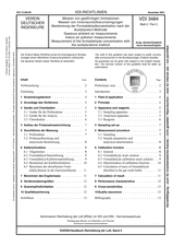 Messen von gasförmigen Immissionen - Messen von Innenraumluftverunreinigungen - Bestimmung der Formaldehydkonzentration nach der Acetylaceton-Methode