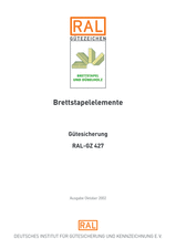Brettstapelelemente - Gütesicherung