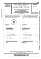 Erfassen luftgetragener Mikroorganismen und Viren in der Außenluft - Aktive Probenahme von Bioaerosolen - Abscheidung von luftgetragenen Schimmelpilzen auf Gelatine/Polycarbonat-Filtern