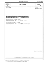 Non-magnetizable austenitic steel - X2CrNiMnMoNNb23-17-6-3: Part 5: Wire for ropes