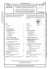 Prüfpläne für automatische Messeinrichtungen - Prüfprozeduren für optische Fernmesseinrichtungen zur Messung von gasförmigen Immissionen