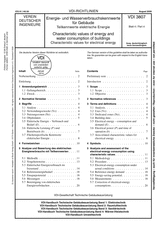 Energie- und Wasserverbrauchskennwerte für Gebäude - Teilkennwerte elektrische Energie