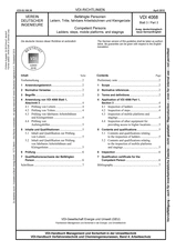 Befähigte Personen - Leitern, Tritte, fahrbare Arbeitsbühnen und Kleingerüste