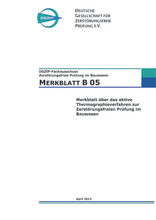 Merkblatt über das aktive Thermographieverfahren zur Zerstörungsfreien Prüfung im Bauwesen