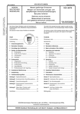 Messen gasförmiger Emissionen - Messen von Ammoniak (und gas- und dampfförmigen Ammoniumverbindungen) - Manuelles Verfahren