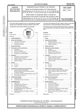 Stoffbestimmung an Partikeln in der Außenluft - Messen der Elementkonzentration nach Filterprobenahme - Bestimmung von Al, As, Ba, Ca, Cd, Co, Cr, Cu, Fe, K, Mg, Mn, Na, Ni, Pb, Sb, Se, Sn, Tl, V und Zn mit GF-AAS, ICP-OES oder ICP-MS