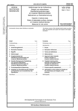 Hazards in medical areas - Risks of detectable surface changes on invasive medical devices - Measures for risk control